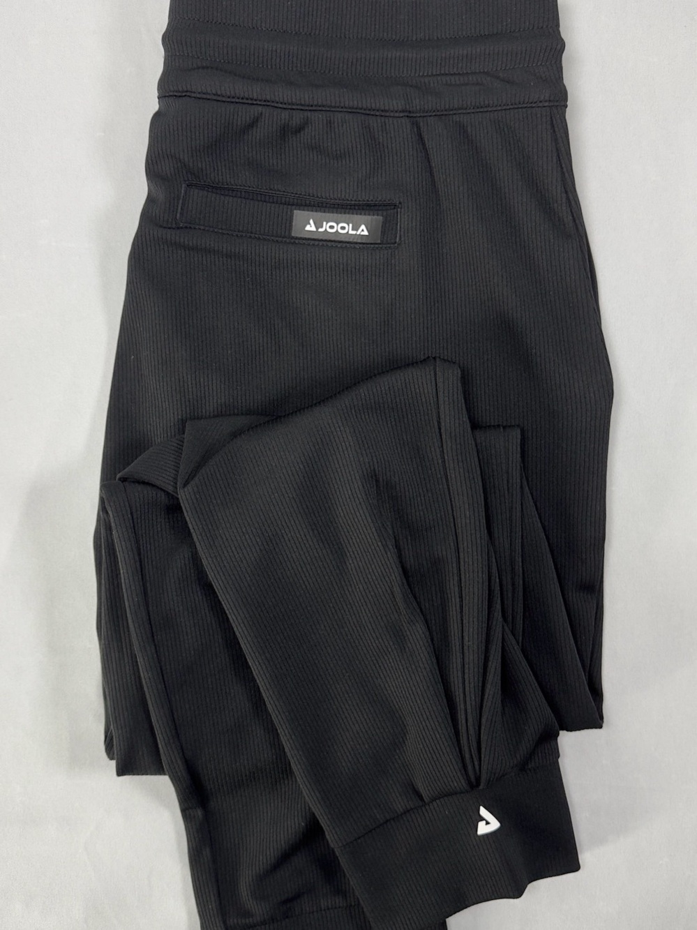 JOOLA Black Ribbed Jogger Pants Size L Athletic Track Pants